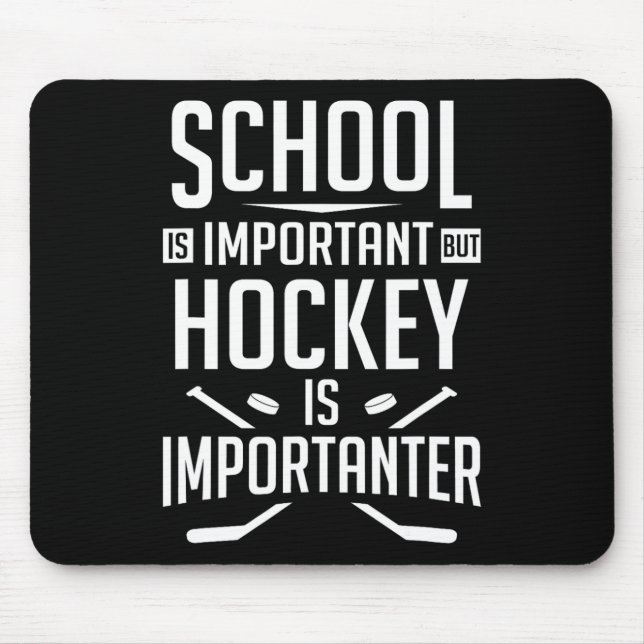 Mousepad Escola de Hóquei Divertida é importante, mas hóque (Frente)