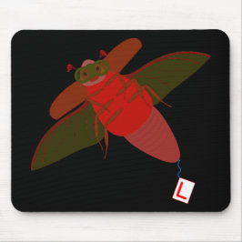 Mousepad Escola de Voo Maybug! Ilustração Engraçada