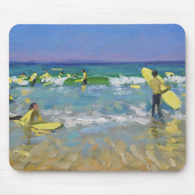 Mousepad Escola do surf em St Ives (Frente)