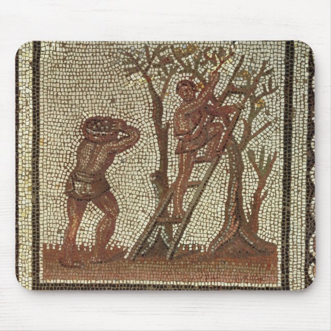 Mousepad Escolhendo a fruta, mosaico romano (Frente)