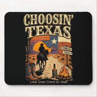 Mousepad Escolhendo Texas Lone Star Estado de Espírito Cowb