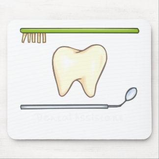 Mousepad Escova dental delicada do espelho do dente