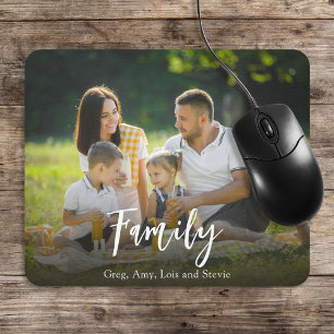 Mousepad Escrita Caligráfica Personalizada de Família Moder