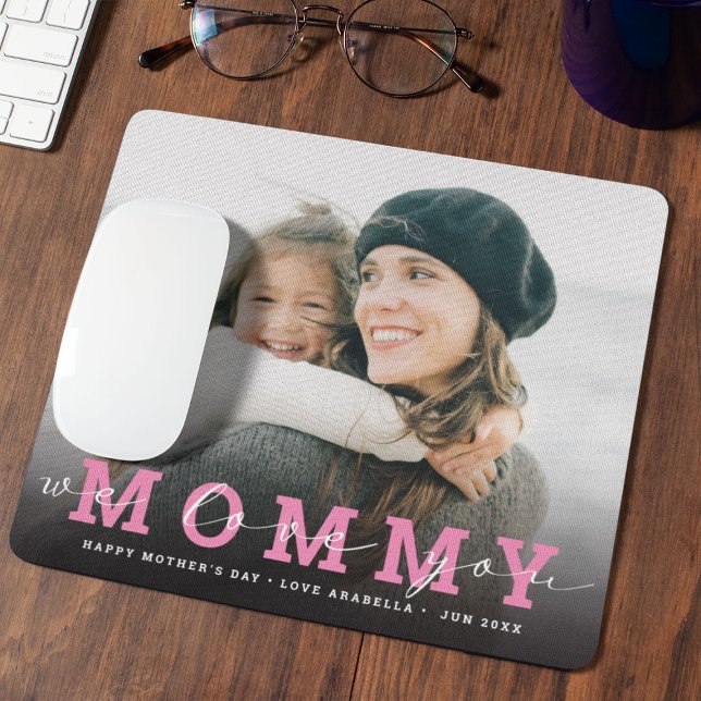 Mousepad Escrito Fotográfico personalizado moderno "Nós Te  (Criador carregado)