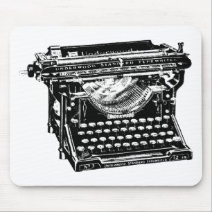 Mousepad Escritor da máquina de escrever do Underwood