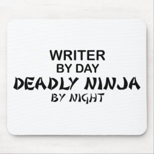 Mousepad Escritor Ninja mortal em a noite