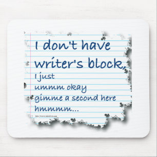 Mousepad Escritores Bloqueam desculpas