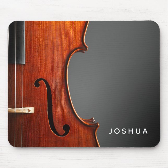 Mousepad Escritório da Escola de Música Violina Simples Mod (Frente)