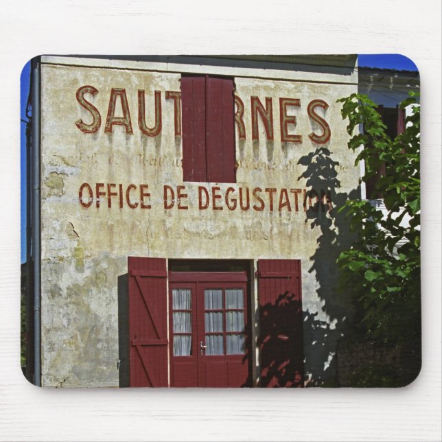 Mousepad Escritório de Degustação de Sauternes (Prova de Vi (Frente)