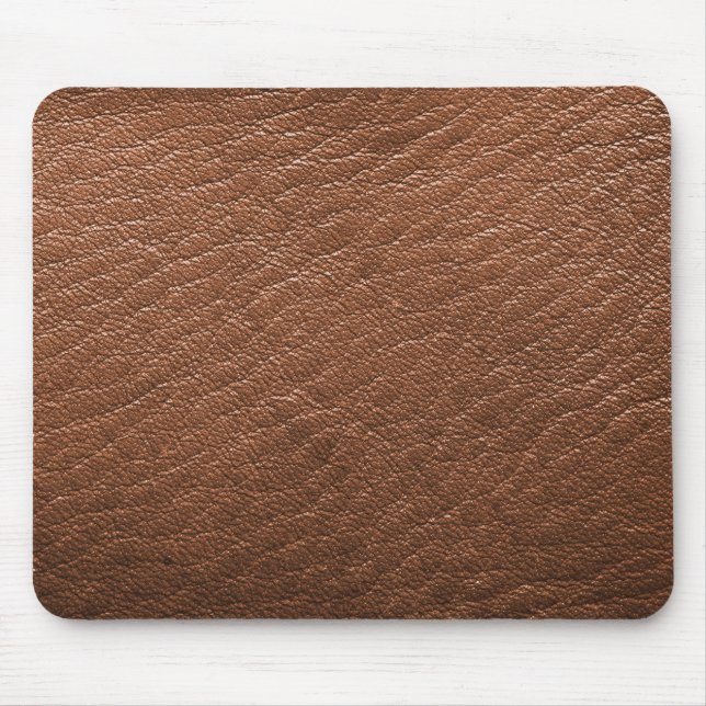 Mousepad Escritório de Negócios de Brown Leather Suede (Frente)