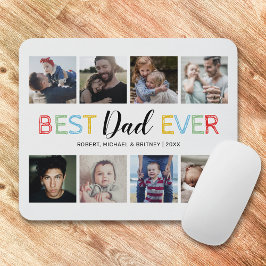Mousepad Escritório de Pai de Colagem de Fotografias Person