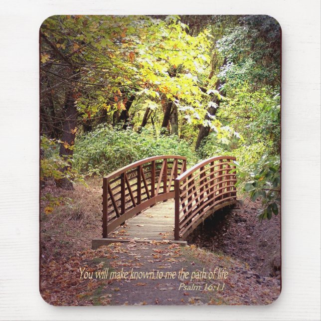 Mousepad Escritura cristã Creationarts do verso da bíblia (Frente)