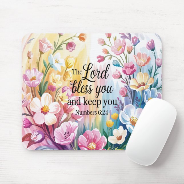 Mousepad Escritura Cristã Inspiradora (Com mouse)
