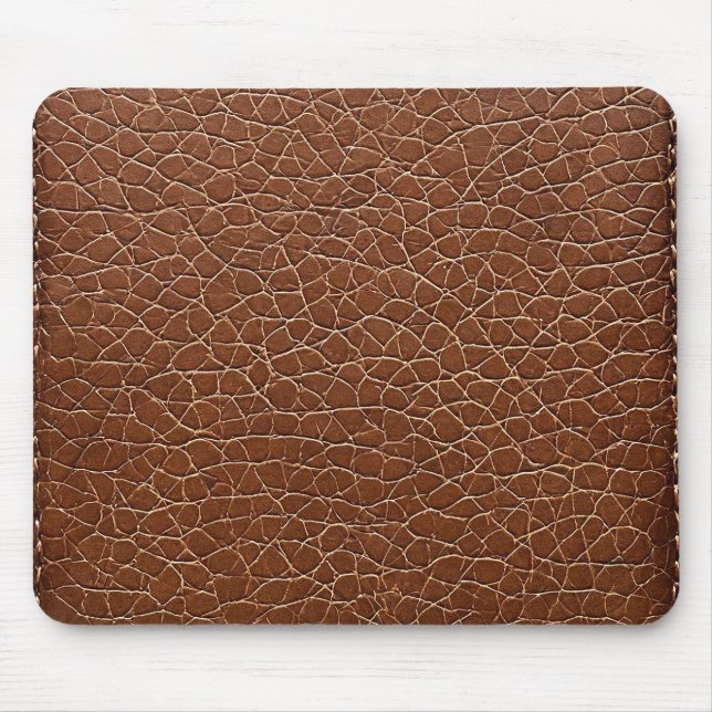 Mousepad 🖤 Escrivaninha de Couro Marrom Calmo Escritório M (Frente)