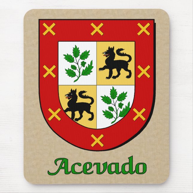 Mousepad Escudo da família Acevado (Frente)