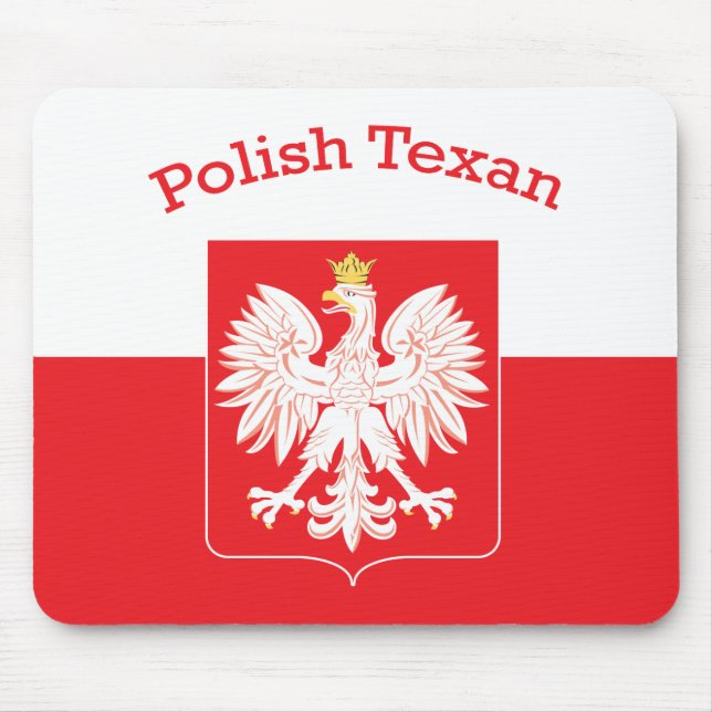 Mousepad Escudo de Águia Texana Polonês (Frente)