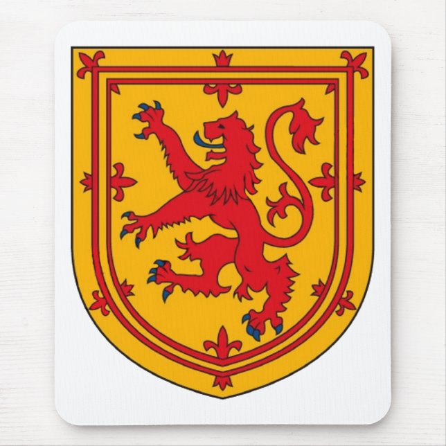 Mousepad Escudo do Leão Rampante da Escócia (Frente)