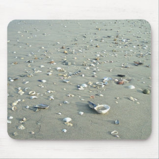 Mousepad Escudos do mar na praia imperial, Califórnia