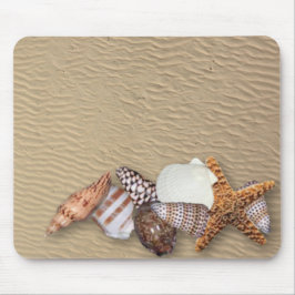 Mousepad Escudos e Sandy Beach do mar