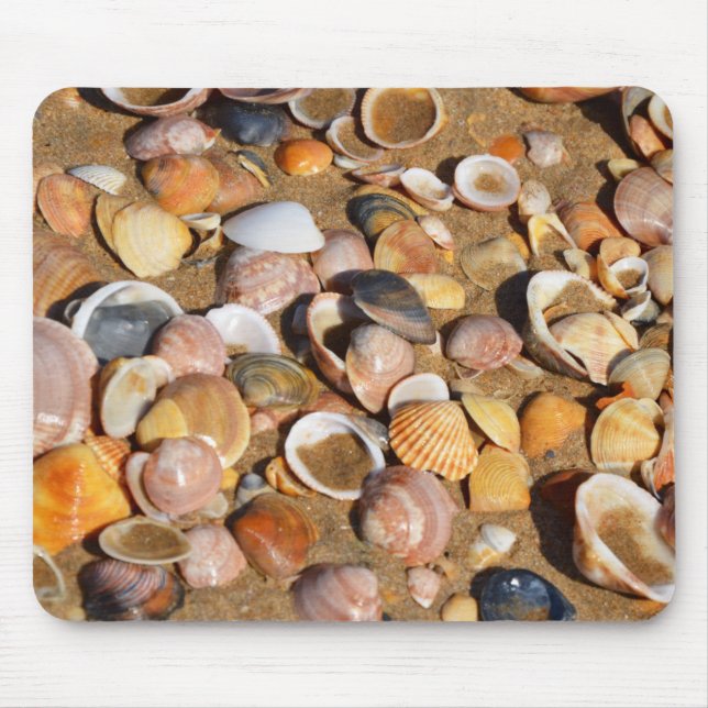 Mousepad Escudos em um Sandy Beach | a Andaluzia, espanha (Frente)