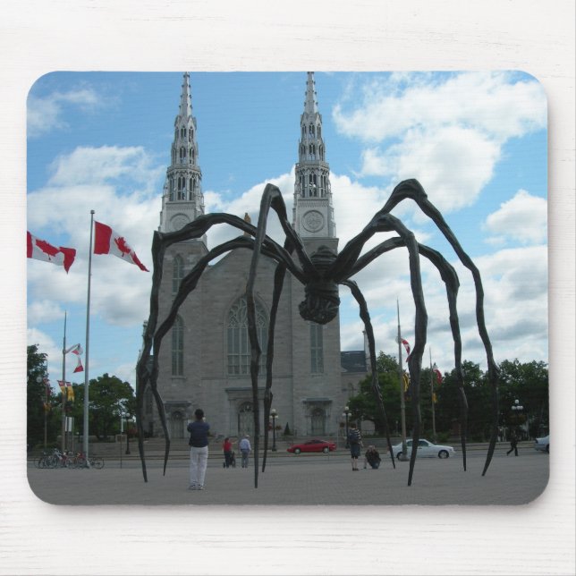 Mousepad Escultura gigante Quebeque da aranha (Frente)