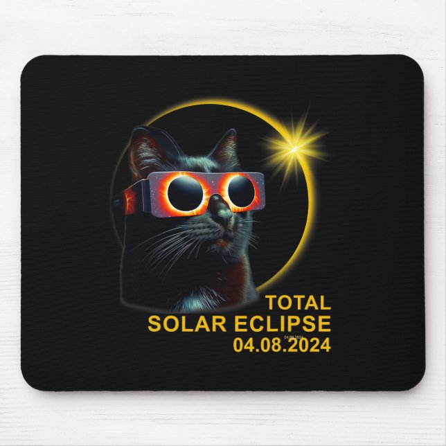 Mousepad Escuridão Meu Amigo Eclipse Solar Abril 8 2024 Fun (Frente)
