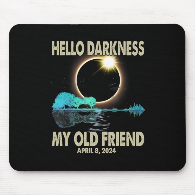 Mousepad Escuridão Meu Amigo Engraçado Eclipse Solar 2024 a (Frente)