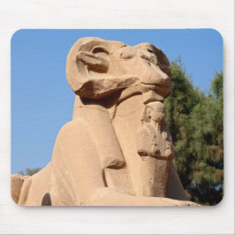 Mousepad Esfinge com cabeça dura no Templo de Karnak - Egit