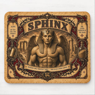 Mousepad Esfinge, Monstro de Circo Vintage