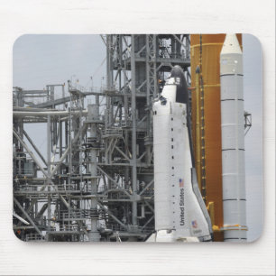 Mousepad Esforço do vaivém espacial na plataforma de