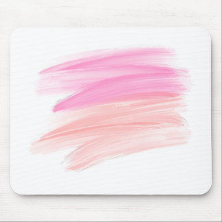 Mousepad Esfregaço de tintas cor-de-rosa e pêssego