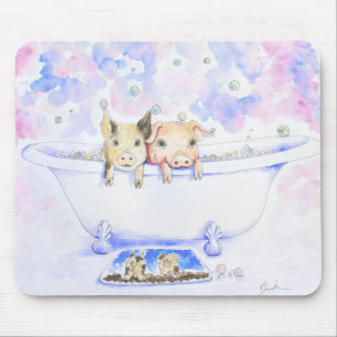 Mousepad Esfregue os pretos de um dub na pintura da banheir