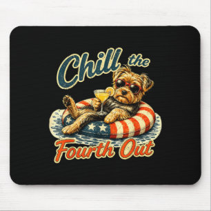 Mousepad Esfrie o quarto com um amante de cachorro yorkie e