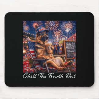 Mousepad Esfrie O Quatro Fora Café Engraçado Pastor Alemão