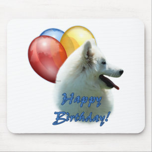Mousepad Eskie Happy Birthday Balon