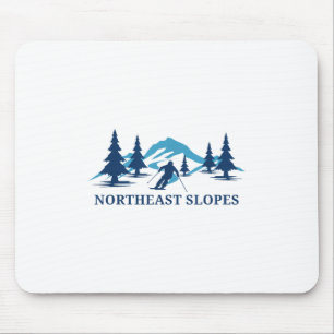 Mousepad Eslopes Vermont Ski Resort Skiier _