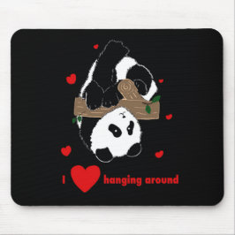 Mousepad Esmagamento secreto amando-se ao seu redor, pandas