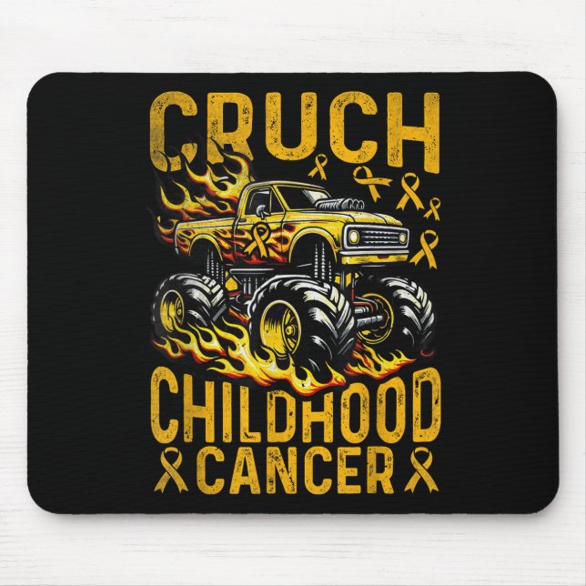 Mousepad Esmagar Caminhão Monstro de Conscientização do Cân (Frente)