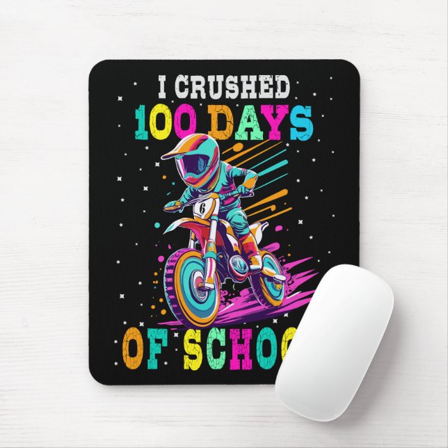 Mousepad Esmagei 100 dias na escola Motocross (Com mouse)