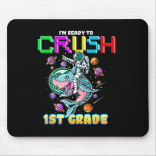 Mousepad Esmague Astronauta da 1ª Série Monta um Dinossauro
