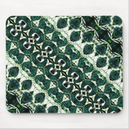 Mousepad Esmeralda esmeralda repetida sob textura branca t