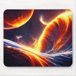 Mousepad Espaço de água de fogo
