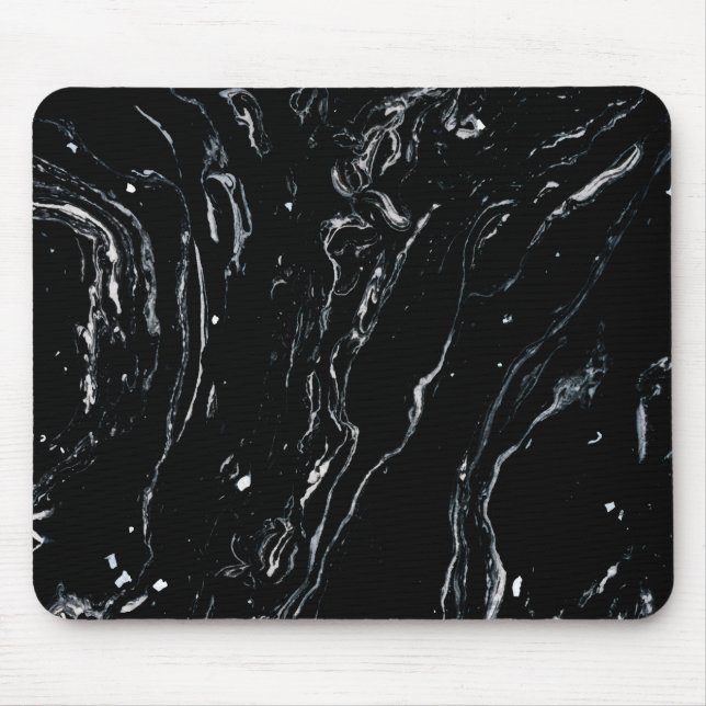 Mousepad Espaço de mármore preto (Frente)