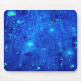 Mousepad Espaço Exterior do Neon Abstrato Azul