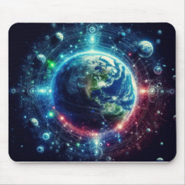 Mousepad Espaço Exterior Terra e Planetas