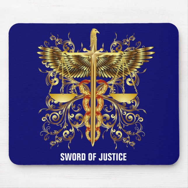 Mousepad Espada de justiça (Frente)