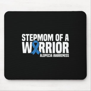 Mousepad Espada de um Guerreiro Azul Fita Alopecia Awarenes