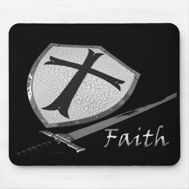 Mousepad Espada e escudo FAITH (Frente)