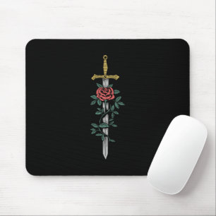 Mousepad Espada e Rosa