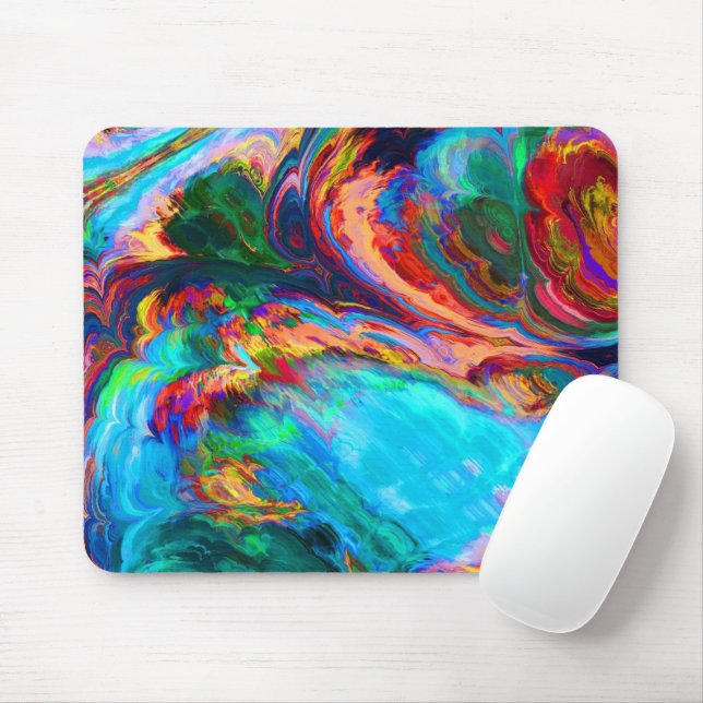 Mousepad Espalhamento Moderno de Tintas (Com mouse)